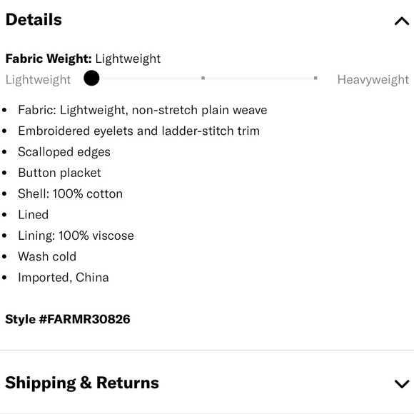 Farm Rio Off White Sleeveless Cotton Eyelet Scalloped Collar Button Blouse Top - Picture 11 of 11